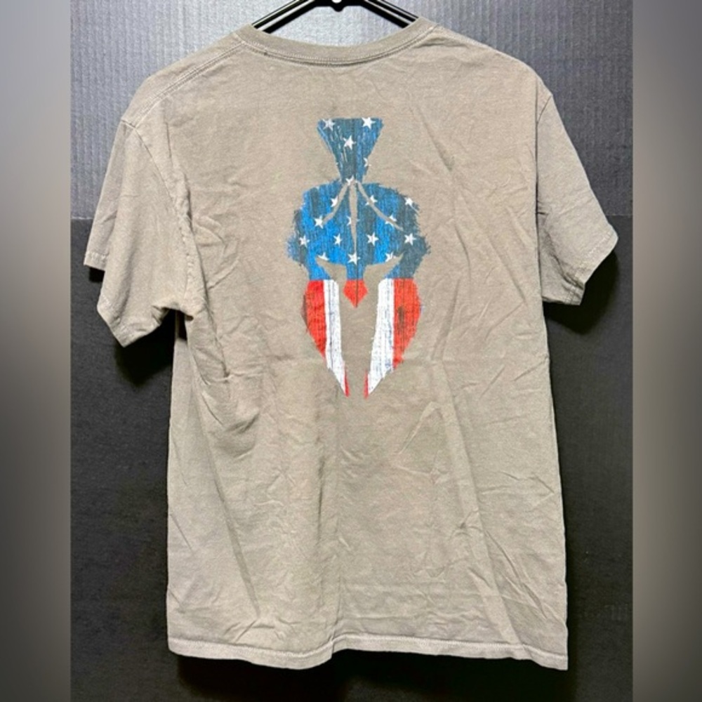 🏜️Kryptek Gray Ringspun Cotton Flag Logo T-shirt